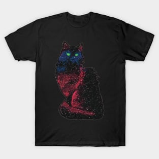 Glittery Galaxy Cat T-Shirt